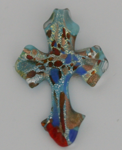 Murano Cross (3 x2 in.) # 08 - Click Image to Close